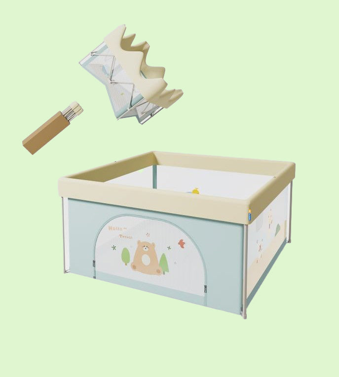 Baby Foldable Playpen with Fun Prints