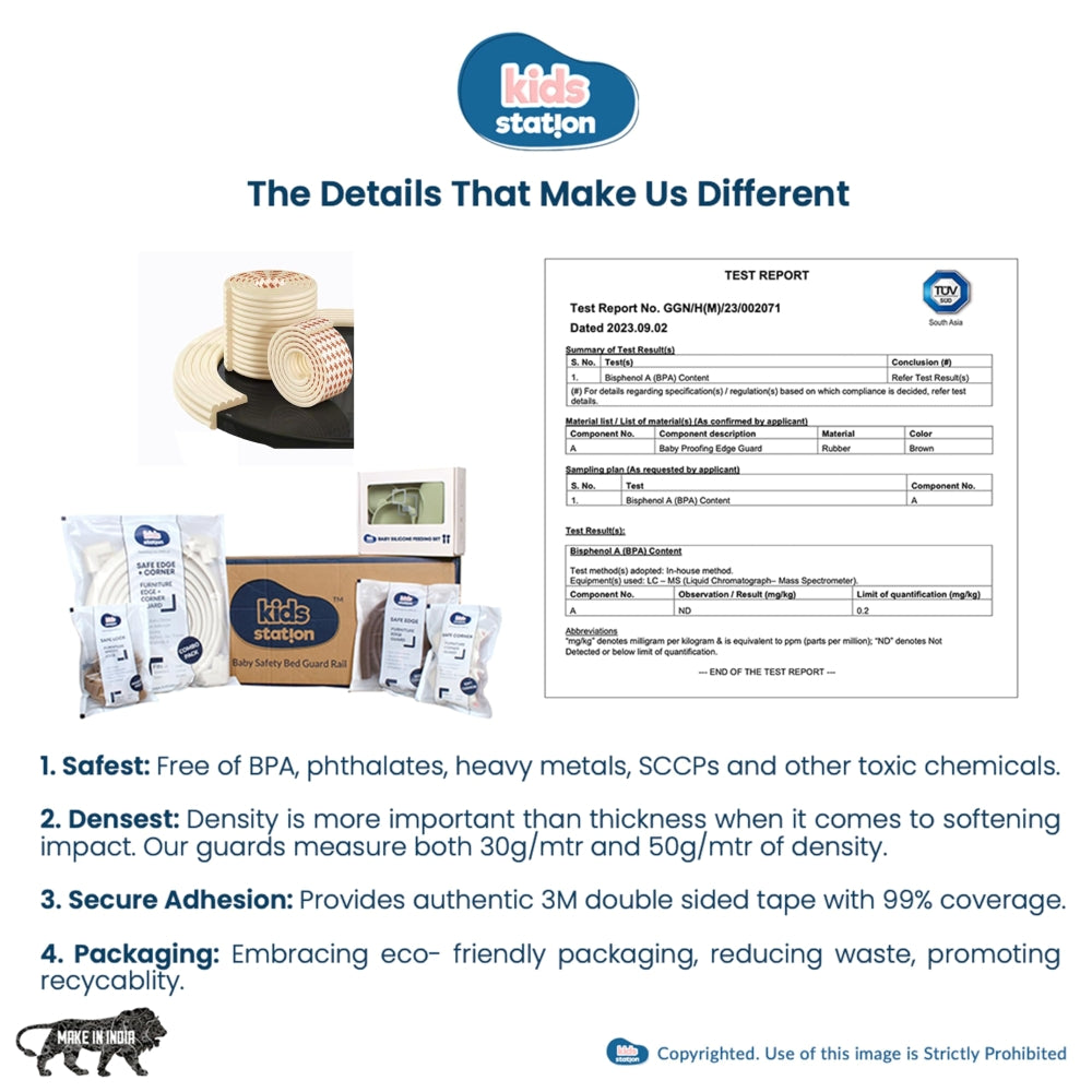 Non-Toxic W Shape Baby Safety Edge Protector for Furniture