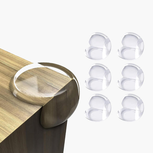 Kids Station Transparent Silicone Round Corner Guards – Baby Safety Edge Protectors for Sharp Furniture Corners