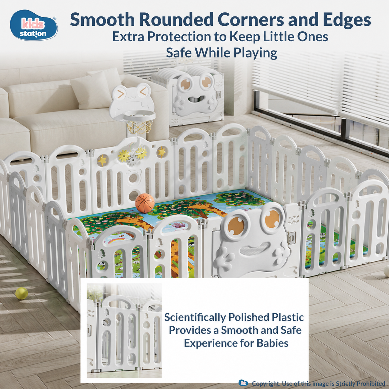 Frog Baby Playard – Safe Play Space