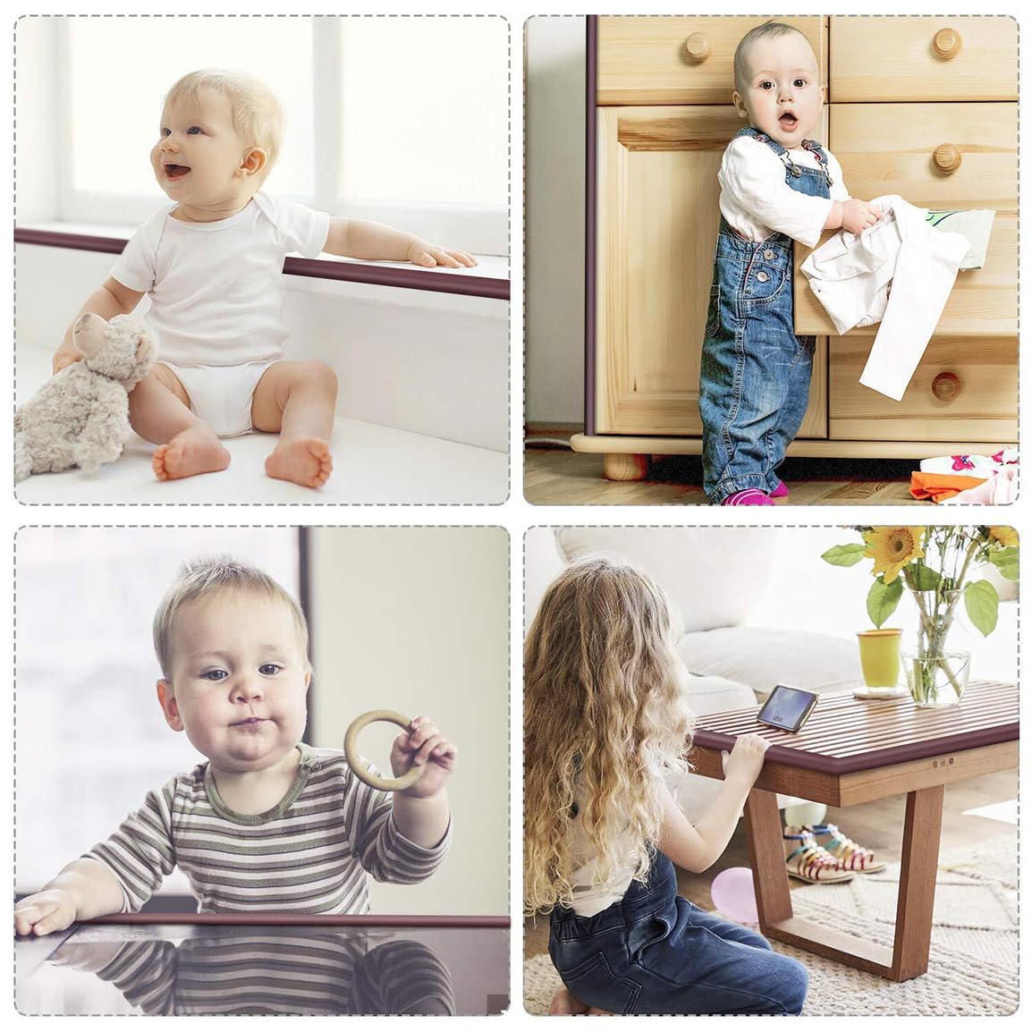 Dense Foam Edge Guard – L-Shape Cushion Strip for Baby Safety