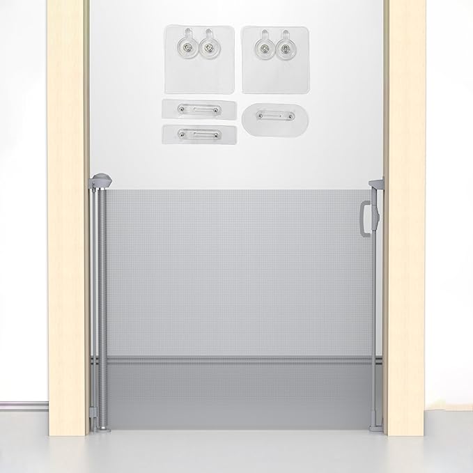 Retractable Safety Gate with Fun Stickers