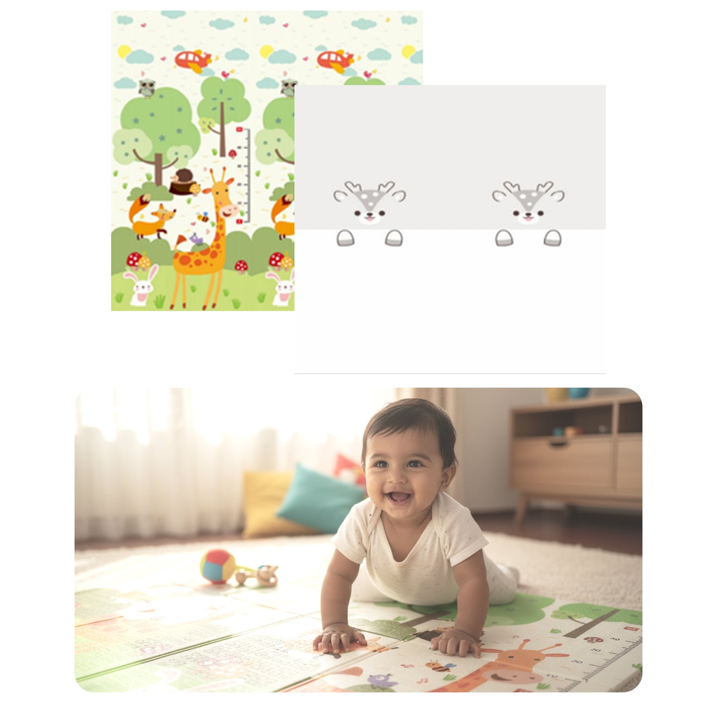 Dream Crawl Baby Play Mats (150cm x 200cm x 0.6cm)