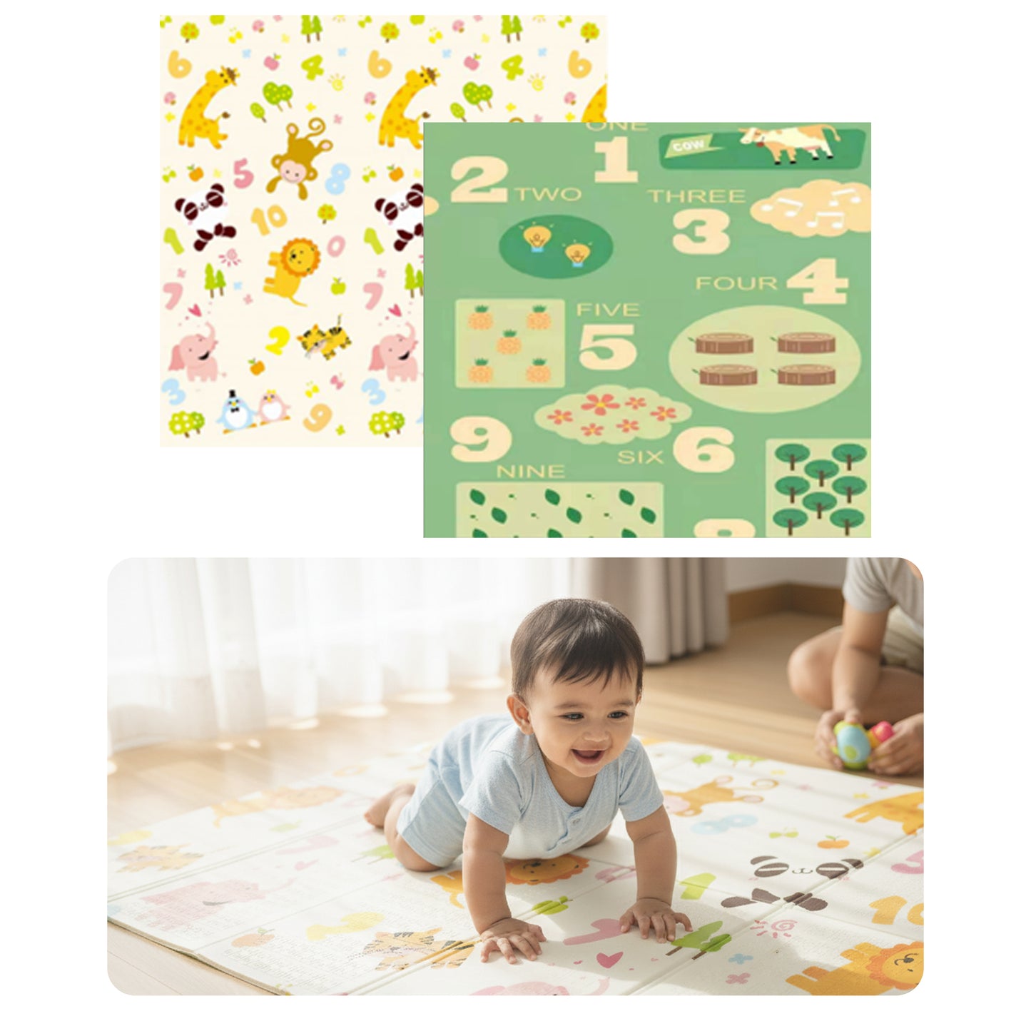Snuggle Baby Play Mats (150cm x 200cm x 0.8cm)