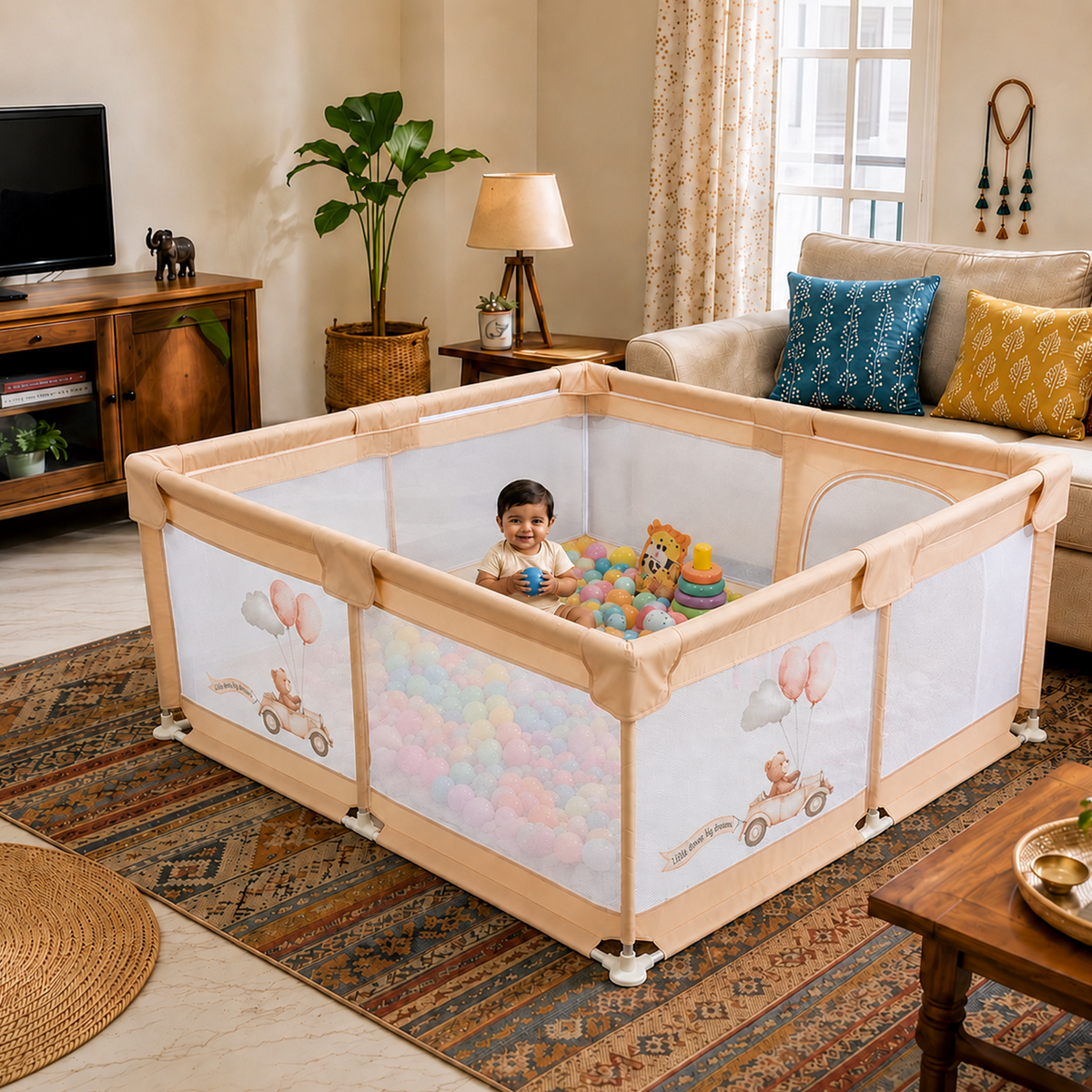 Playpen for Indoor & Outdoor Use for Babies