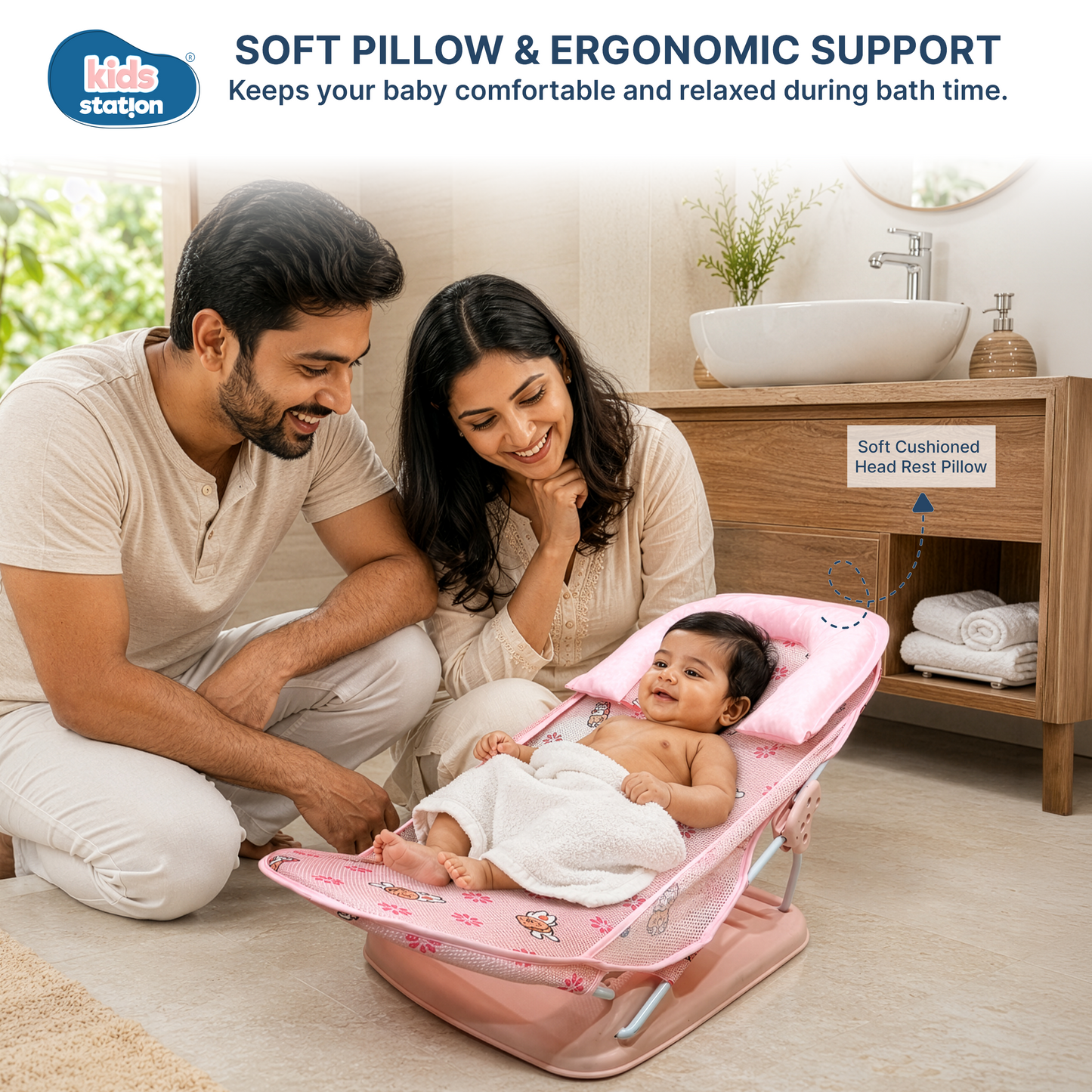 Fun & Cute Prints Baby Bather for Newborns