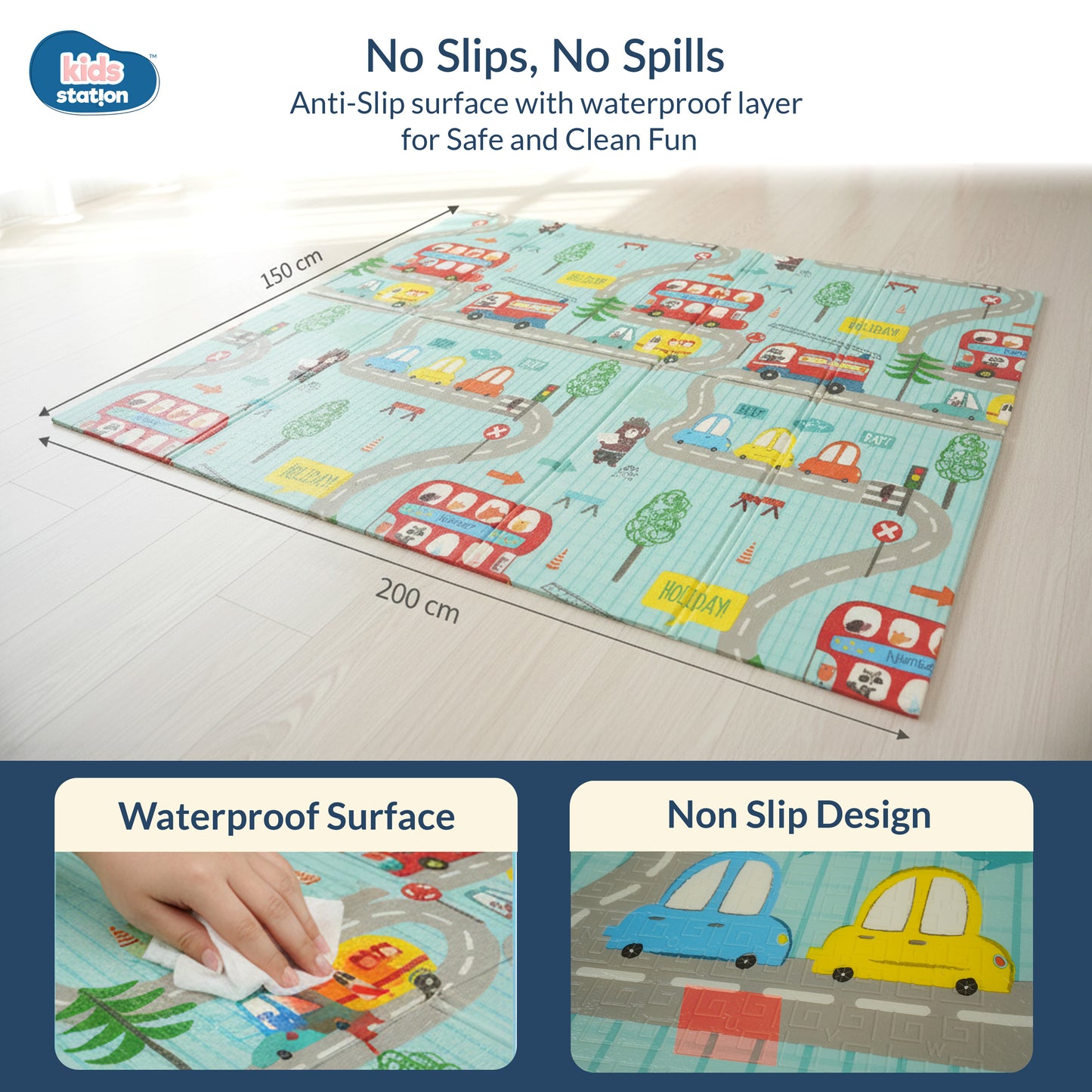 Snuggle Baby Play Mats (150cm x 200cm x 0.8cm)