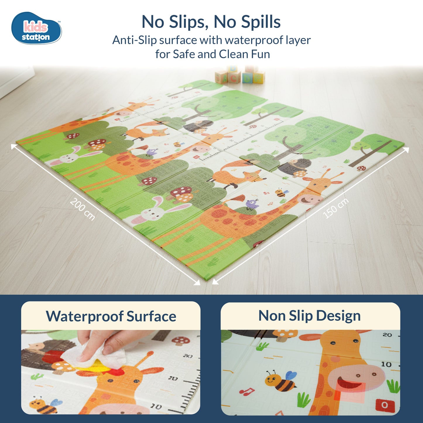 Dream Crawl Baby Play Mats (150cm x 200cm x 0.6cm)