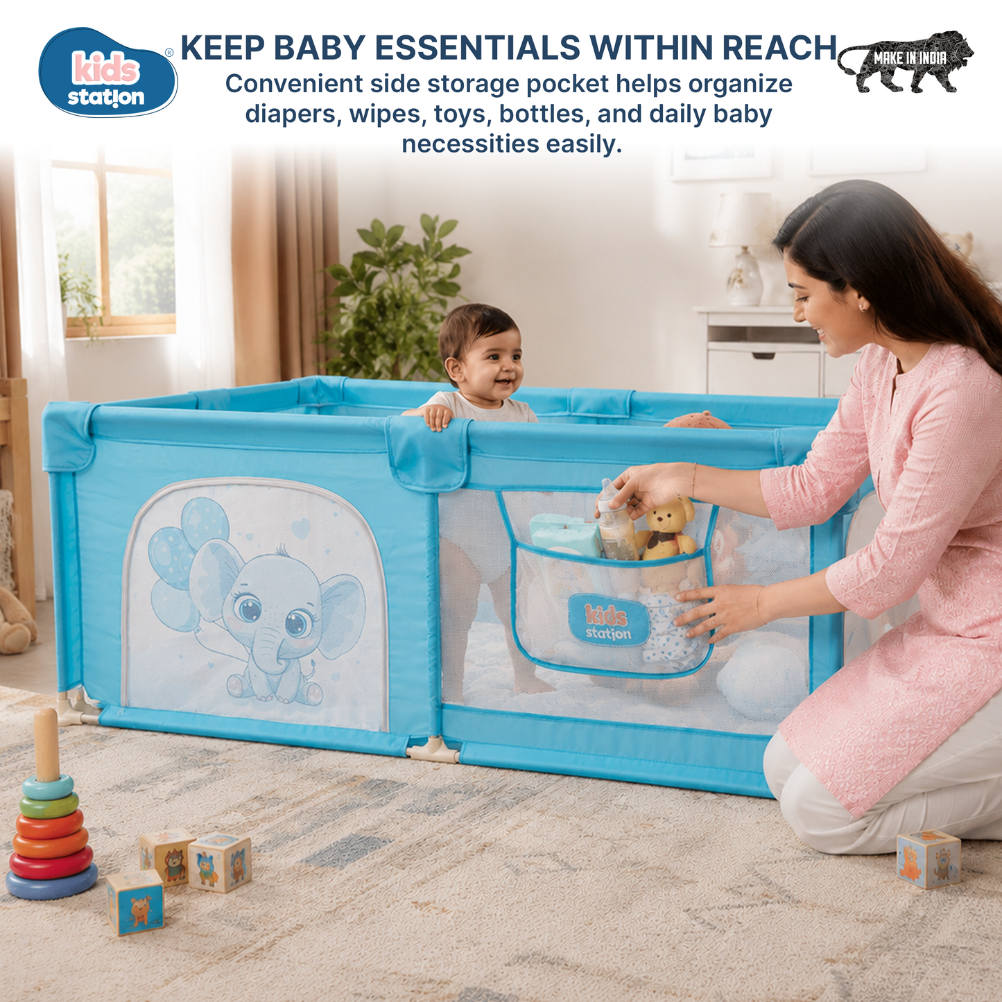 Playpen for Indoor & Outdoor Use for Babies