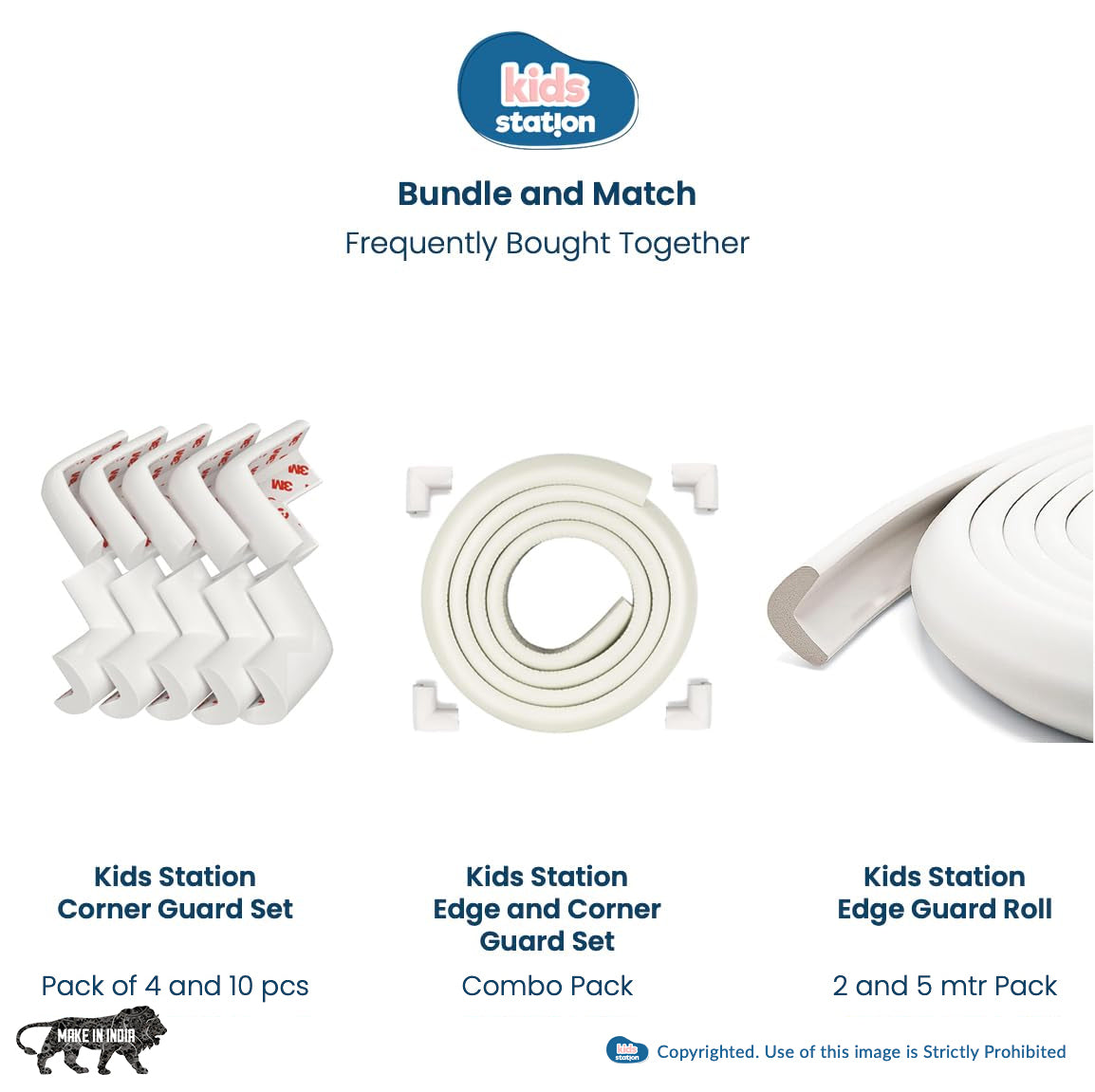 Dense Foam Edge Guard – L-Shape Cushion Strip for Baby Safety