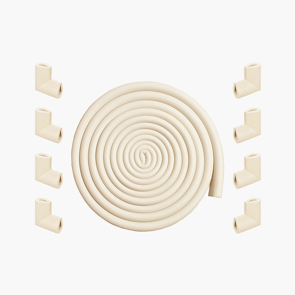 U-Shape Edge Guard Combo – Foam Strip + Corner Protectors for Baby Safety