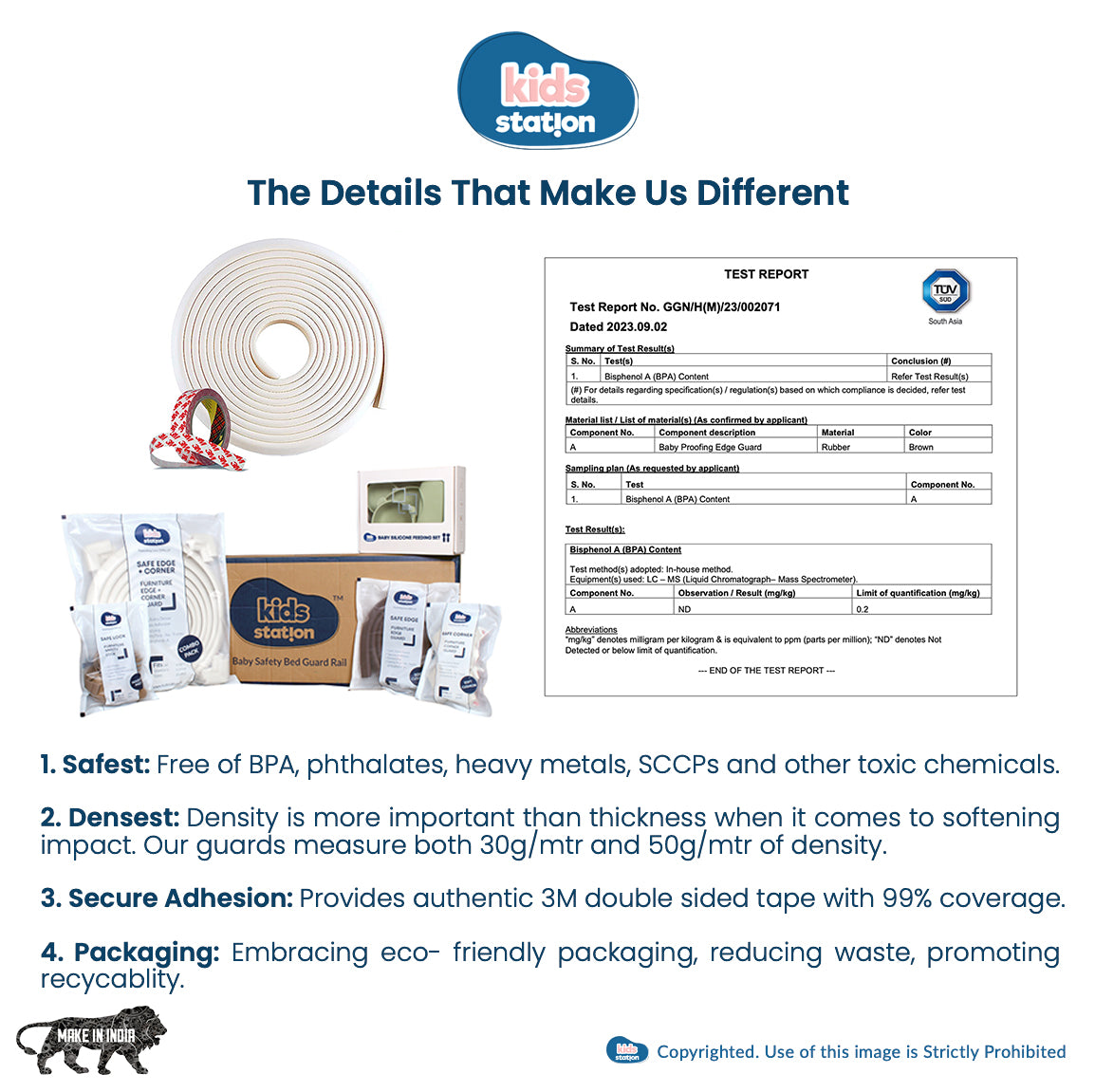 Dense Foam Edge Guard – L-Shape Cushion Strip for Baby Safety