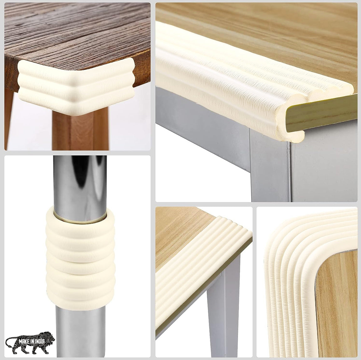 Non-Toxic W Shape Baby Safety Edge Protector for Furniture