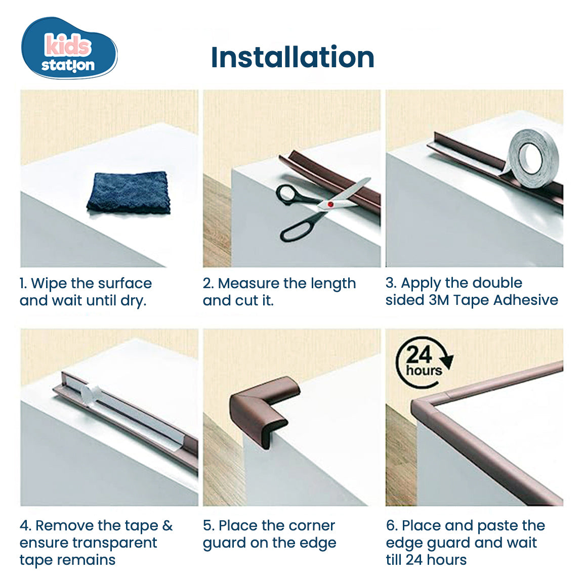 Baby Proofing L- Shape Edge & Corner Protector Set