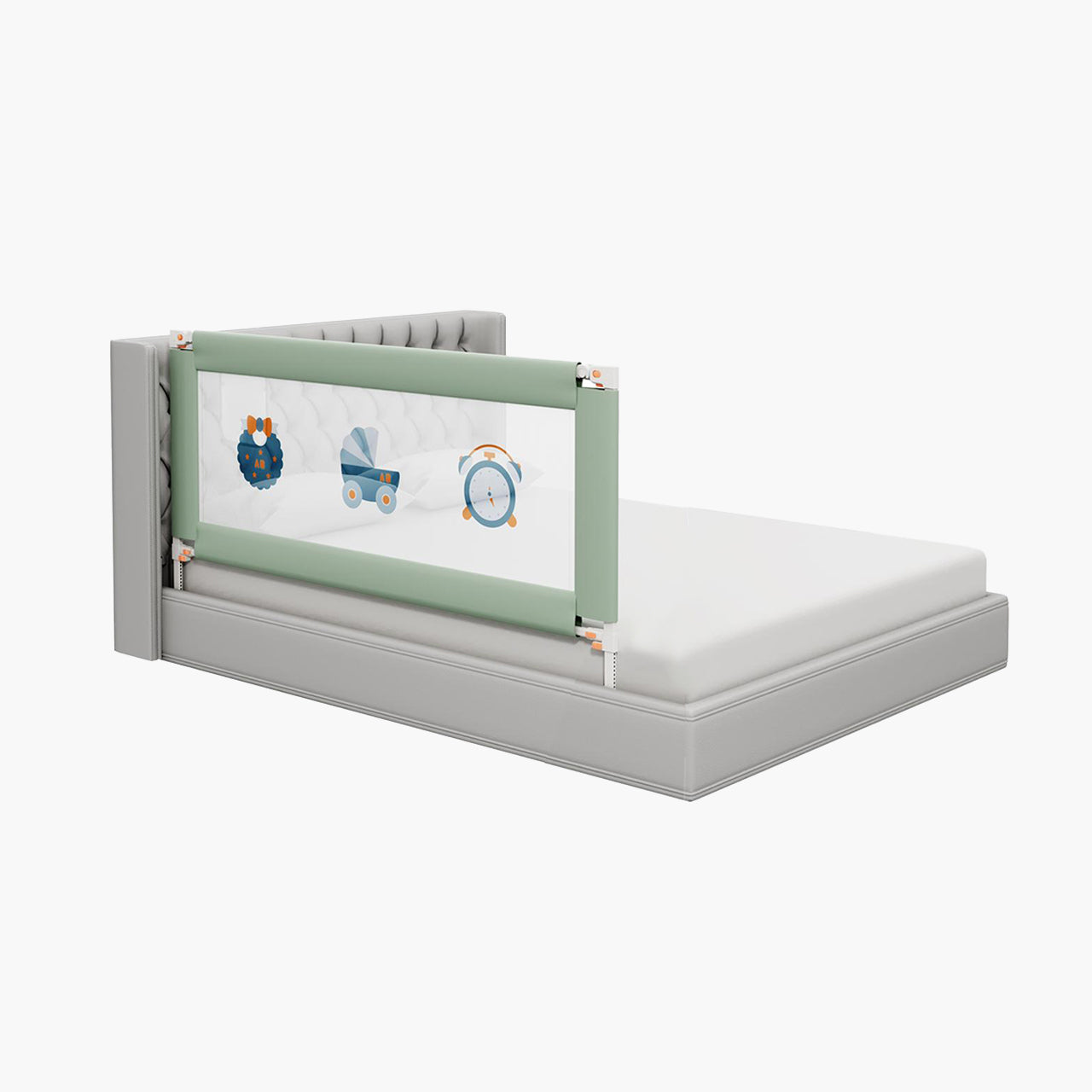 1-Side Foldable Old Model Baby Bed Rail Guard