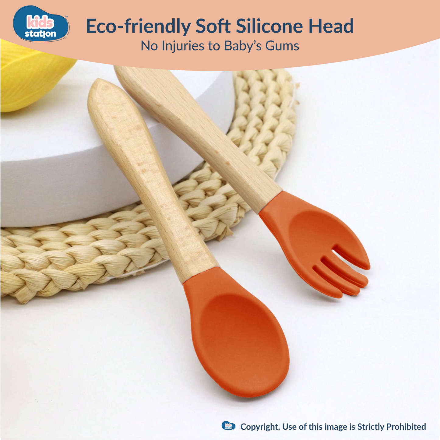 Elephant Eco Friendly Baby Bamboo Feeding Set