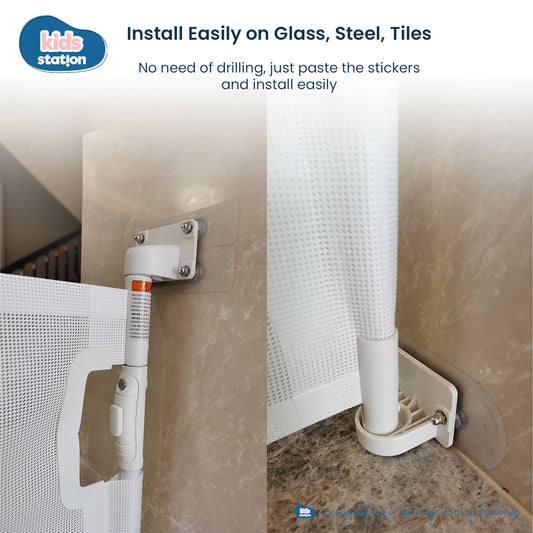 Glass Mounting Accessories for Retractable Safety Gate