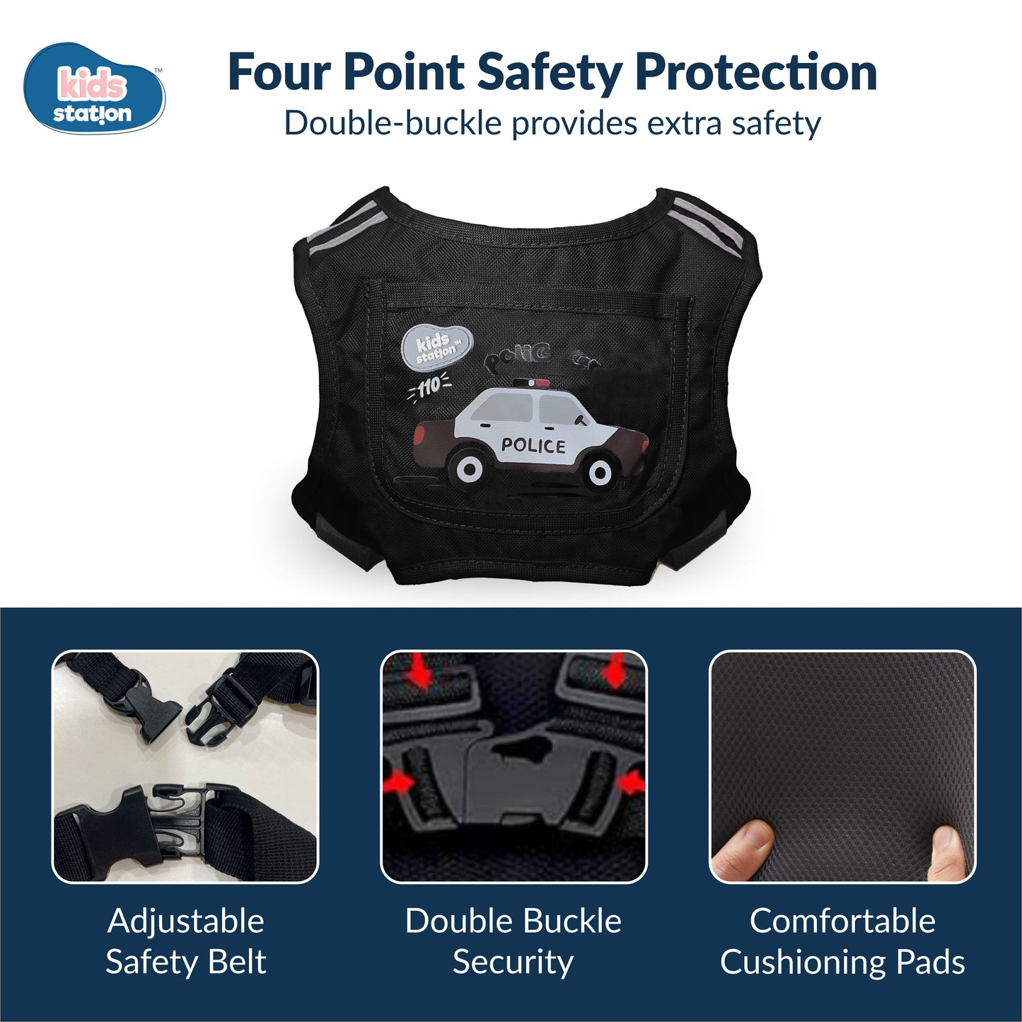 Two-Wheeler Safety Belt for Kids