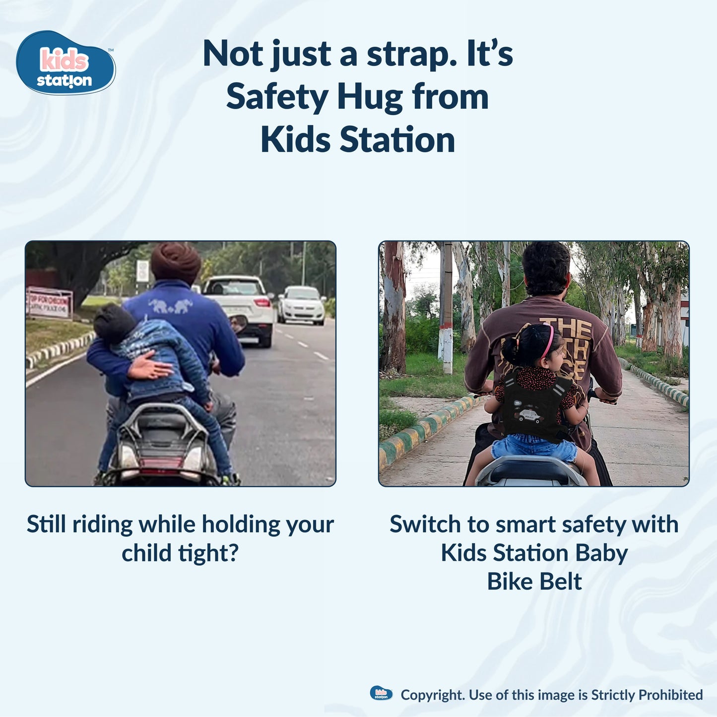 Two-Wheeler Safety Belt for Kids