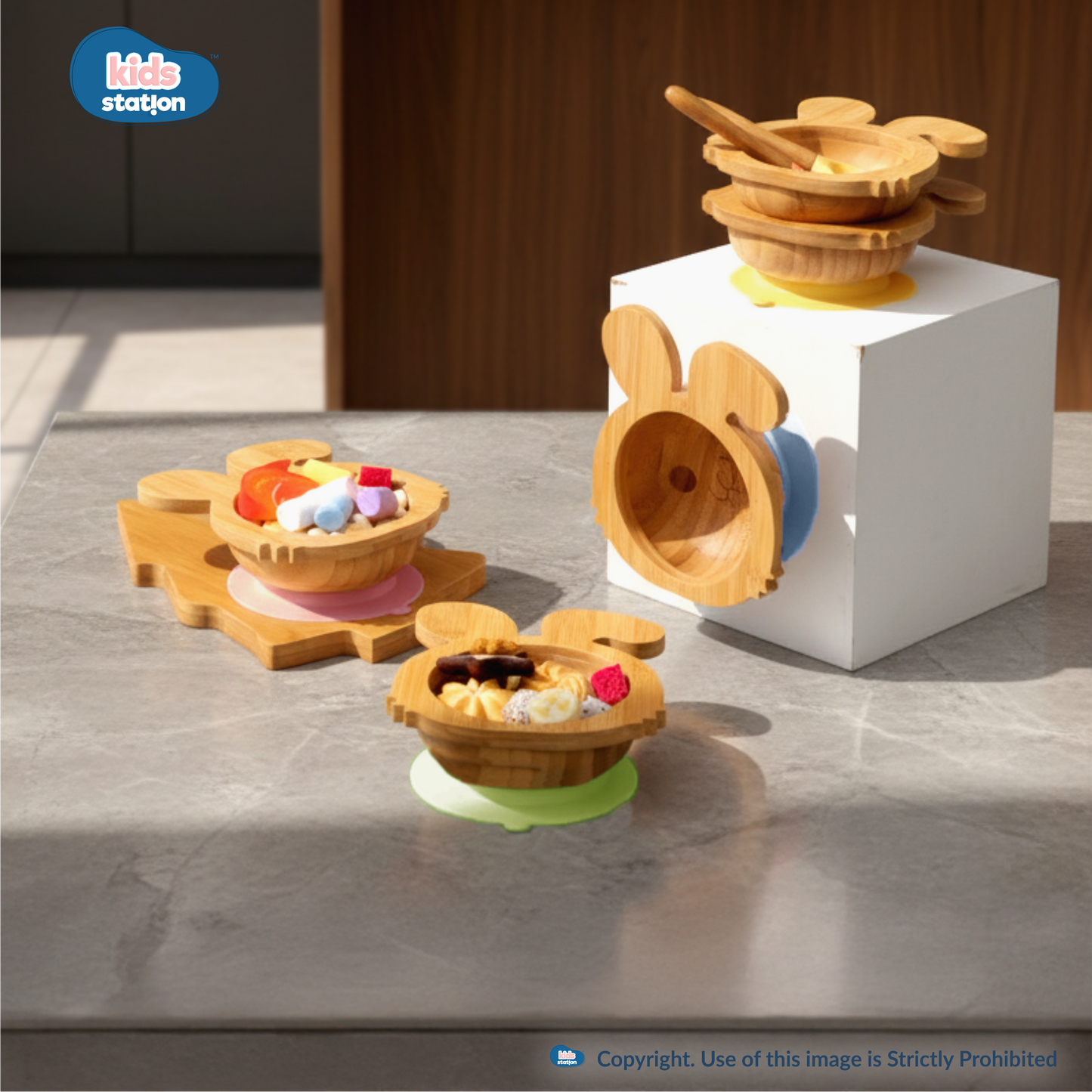 EcoBunny Bamboo Baby Tableware Set for Babies