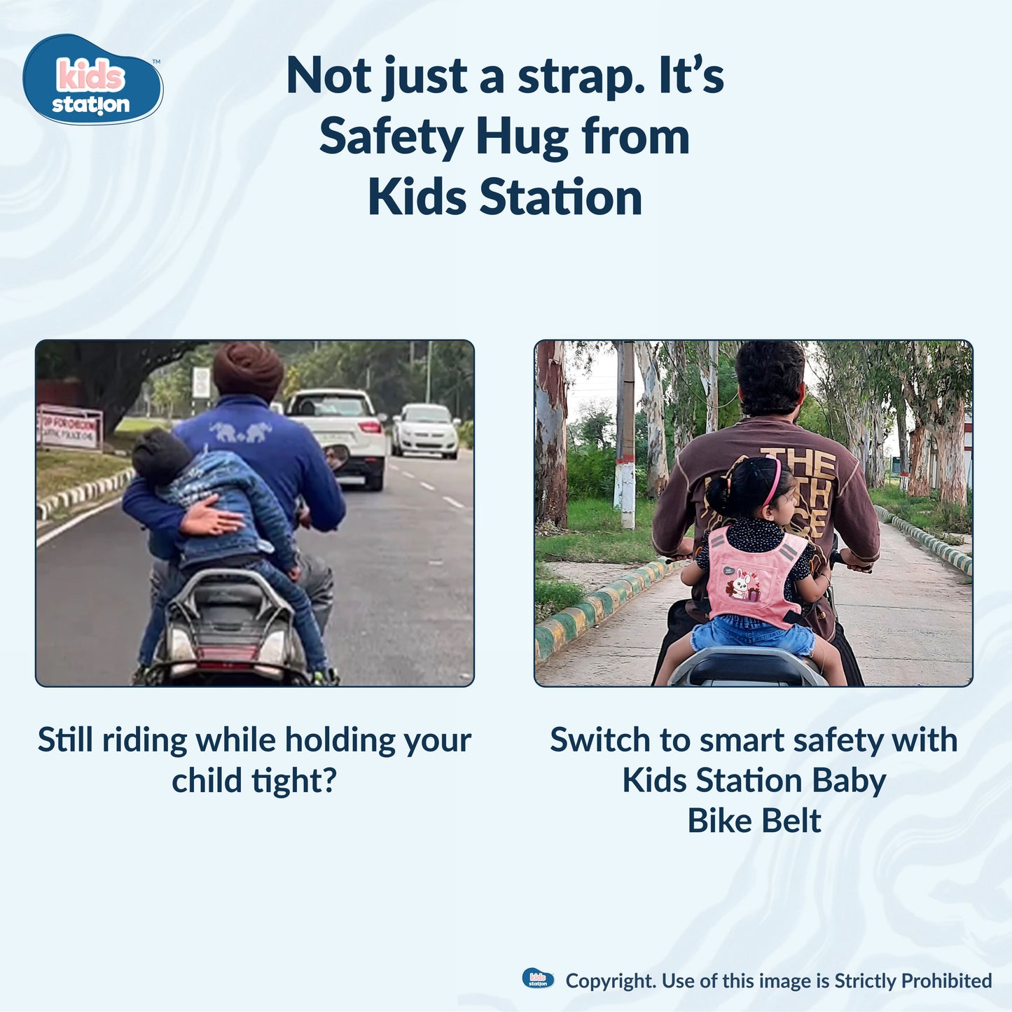 Two-Wheeler Safety Belt for Kids