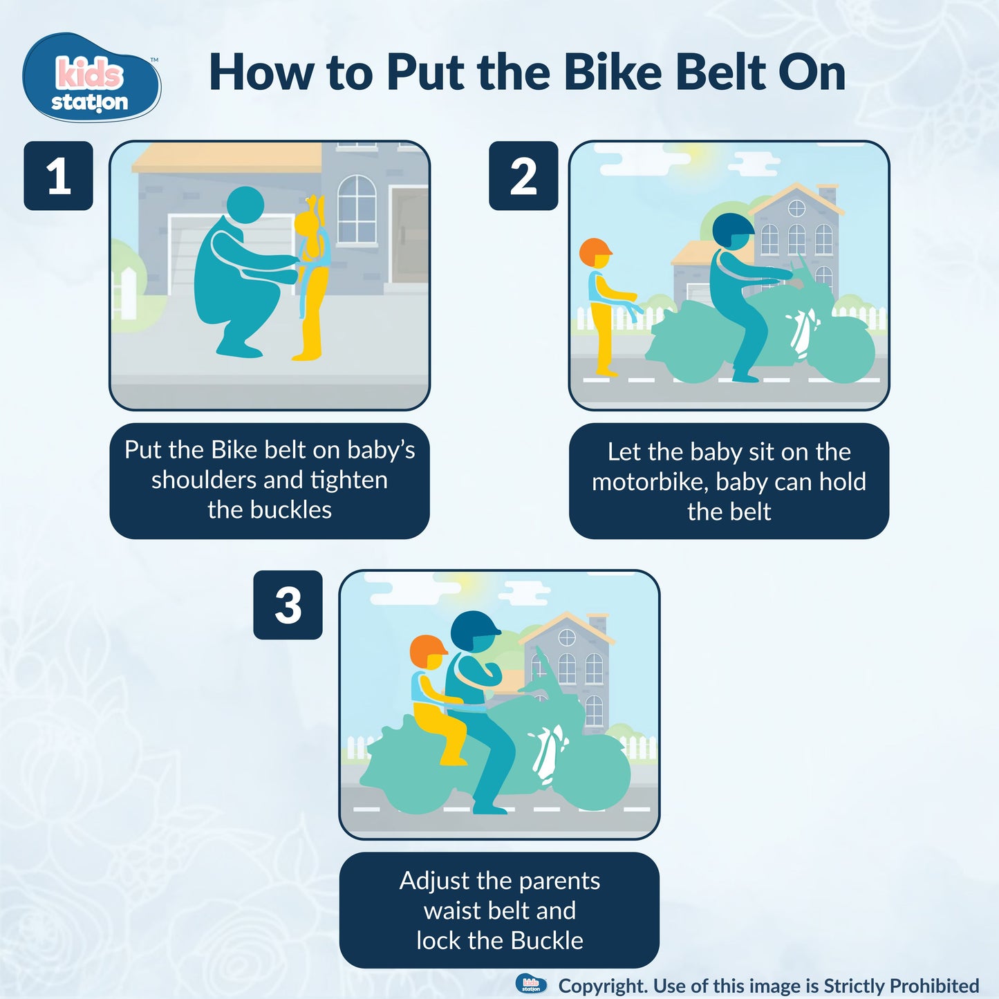 Two-Wheeler Safety Belt for Kids