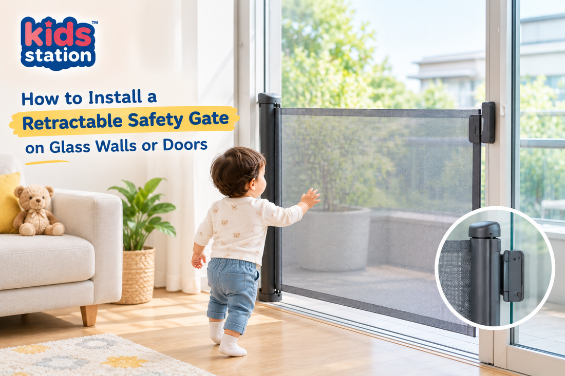 How to Install a Retractable Safety Gate on Glass Walls or Doors