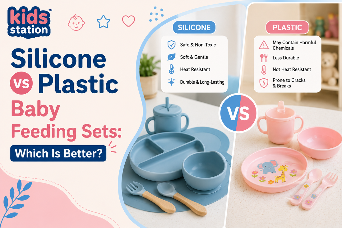 Silicone vs Plastic Baby Feeding Sets: Which Is Better?