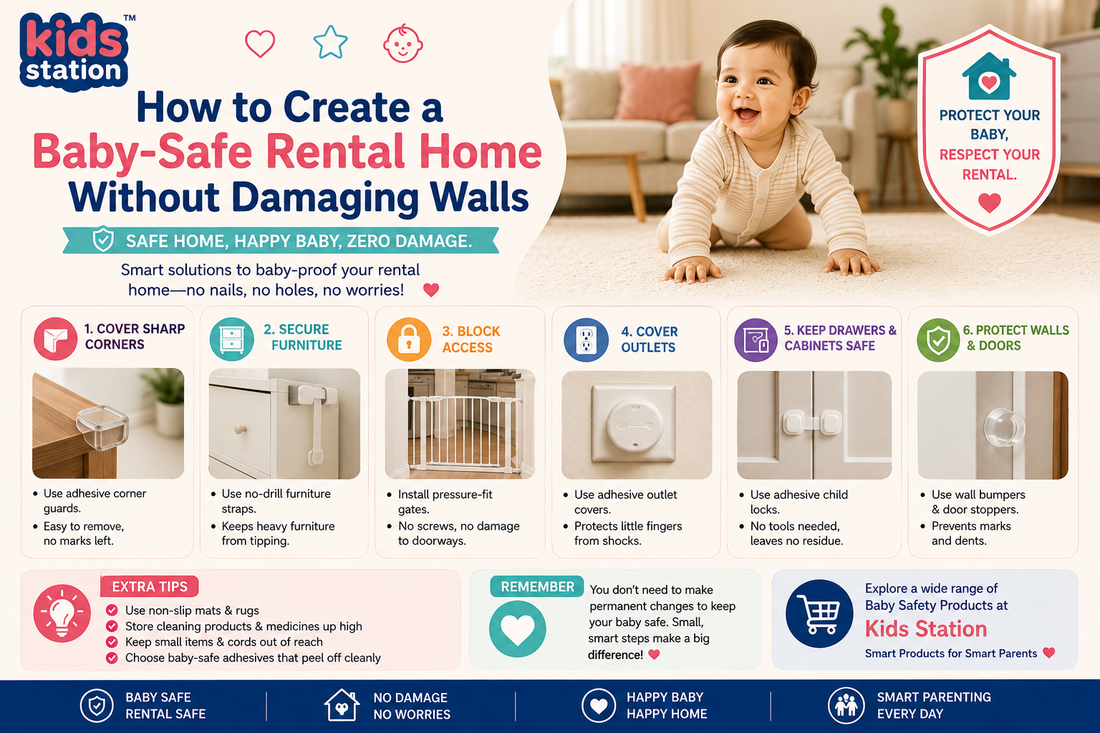 How to Create a Baby-Safe Rental Home Without Damaging Walls