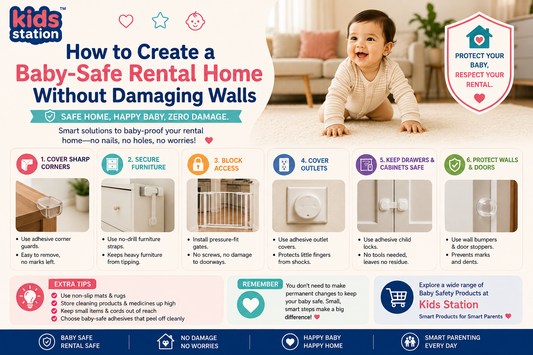 How to Create a Baby-Safe Rental Home Without Damaging Walls