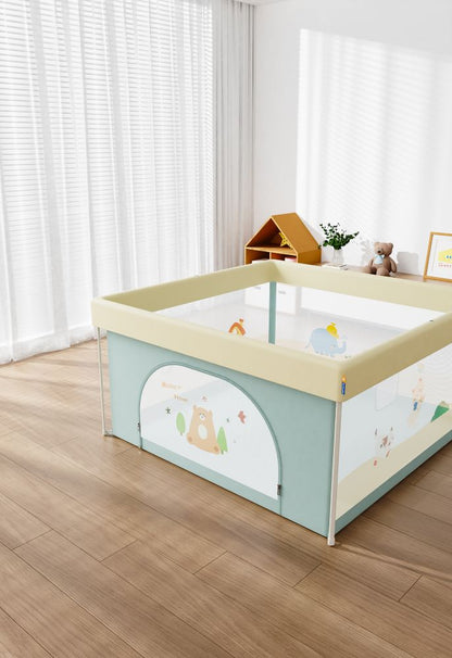 Baby Foldable Playpen with Fun Prints