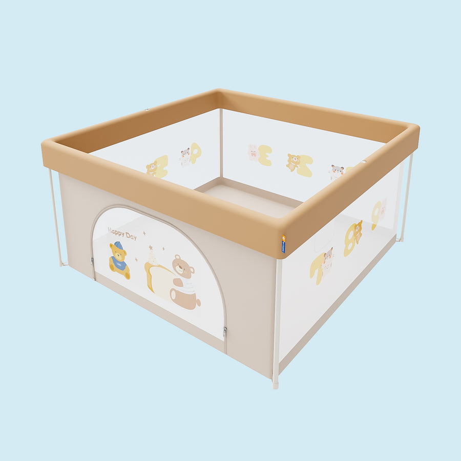 Baby Foldable Playpen with Fun Prints