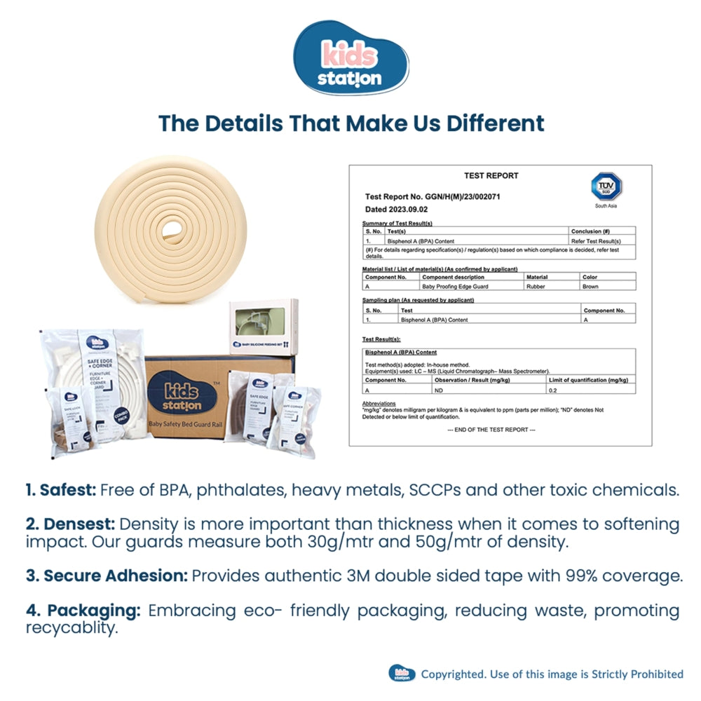 Dense Foam Edge Guard – L-Shape Cushion Strip for Baby Safety