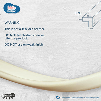 Dense Foam Edge Guard – L-Shape Cushion Strip for Baby Safety