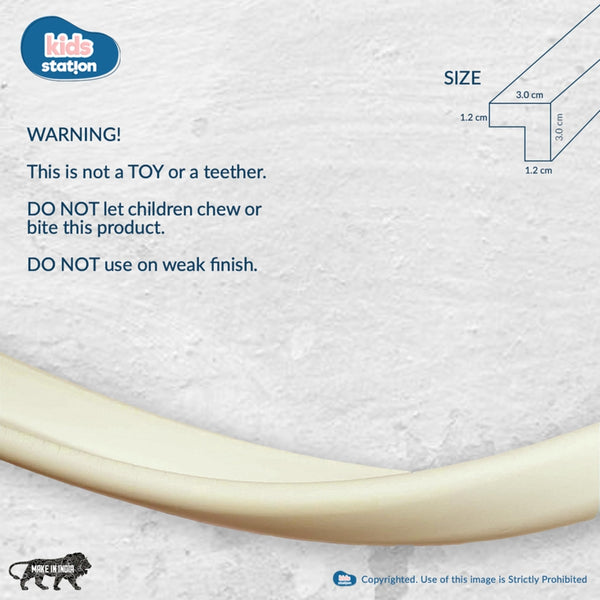 Kids Station Dense Foam Edge Guard – L-Shape Cushion Strip for Baby Safety
