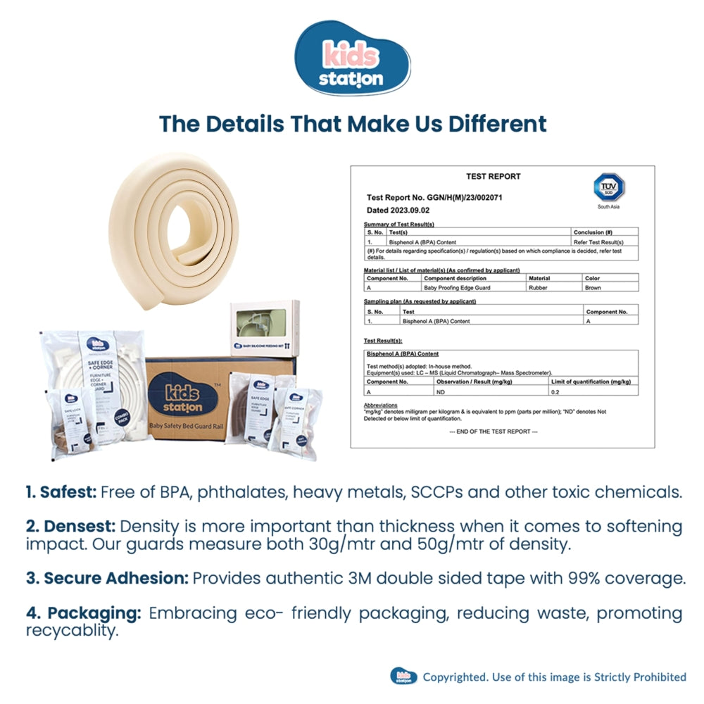 Dense Foam Edge Guard – L-Shape Cushion Strip for Baby Safety