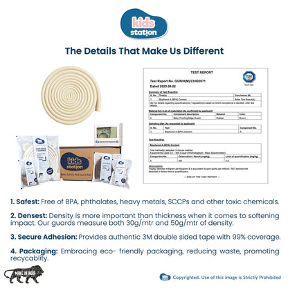 U Shaped Cushion Edge Guard for Glass Furniture for Baby Safety