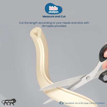 U-Shape Edge Guard Combo – Foam Strip + Corner Protectors for Baby Safety