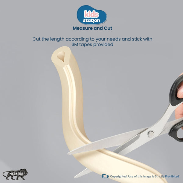 Kids Station U-Shape Edge Guard Combo – Foam Strip + Corner Protectors for Baby Safety