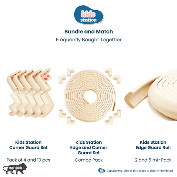 Kids Station Dense Foam Edge Guard – L-Shape Cushion Strip for Baby Safety