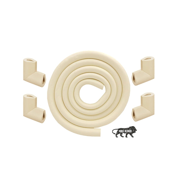 Kids Station U-Shape Edge Guard Combo – Foam Strip + Corner Protectors for Baby Safety