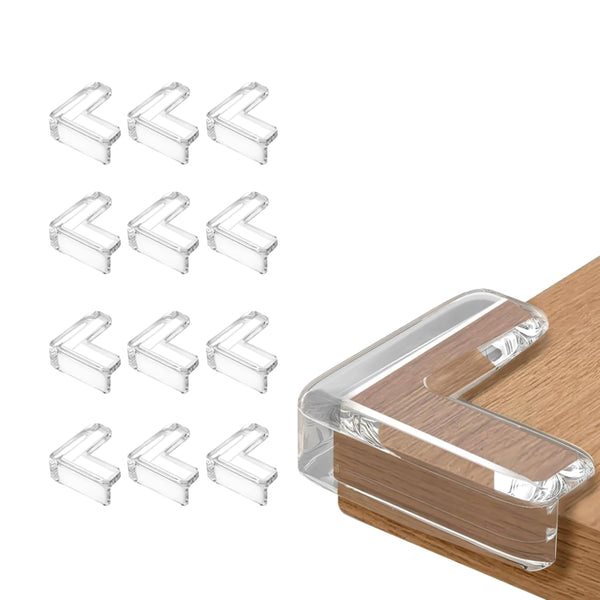 Kids Station Transparent Silicone L-shaped Corner Guards – Baby Safety Edge Protectors for Sharp Furniture Corners (Copy)