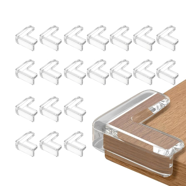 Kids Station Transparent Silicone L-shaped Corner Guards – Baby Safety Edge Protectors for Sharp Furniture Corners (Copy)