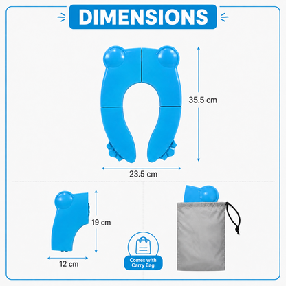 Foldable Frog-Shaped Potty Seat for Babies