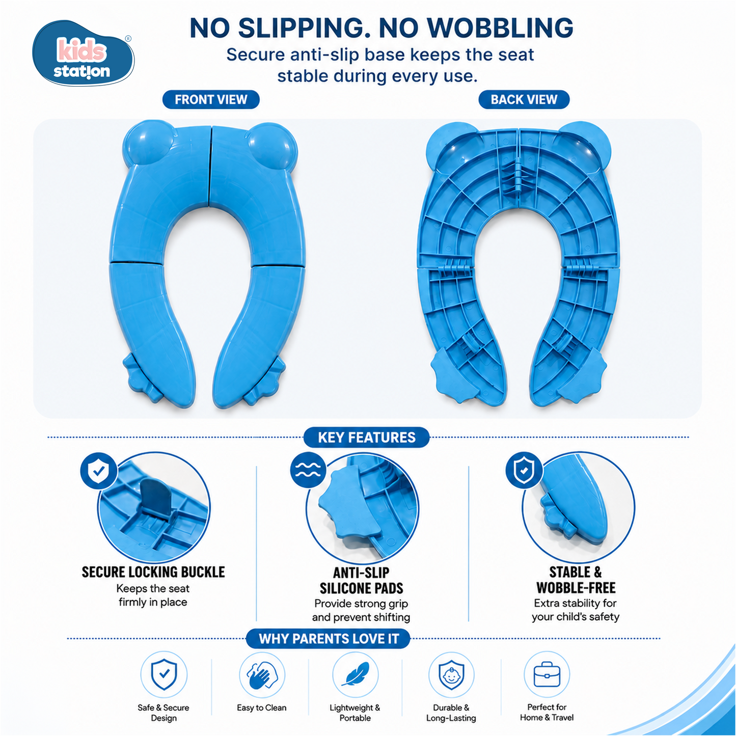 Foldable Frog-Shaped Potty Seat for Babies
