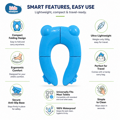 Foldable Frog-Shaped Potty Seat for Babies
