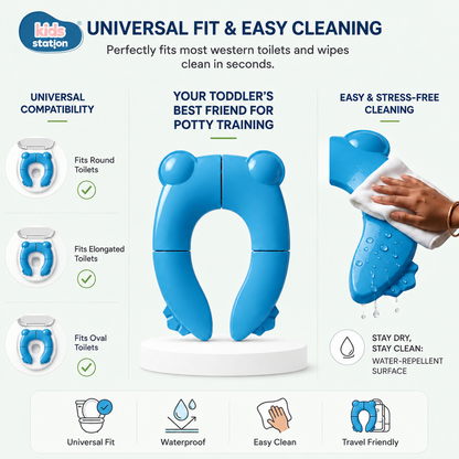 Foldable Frog-Shaped Potty Seat for Babies