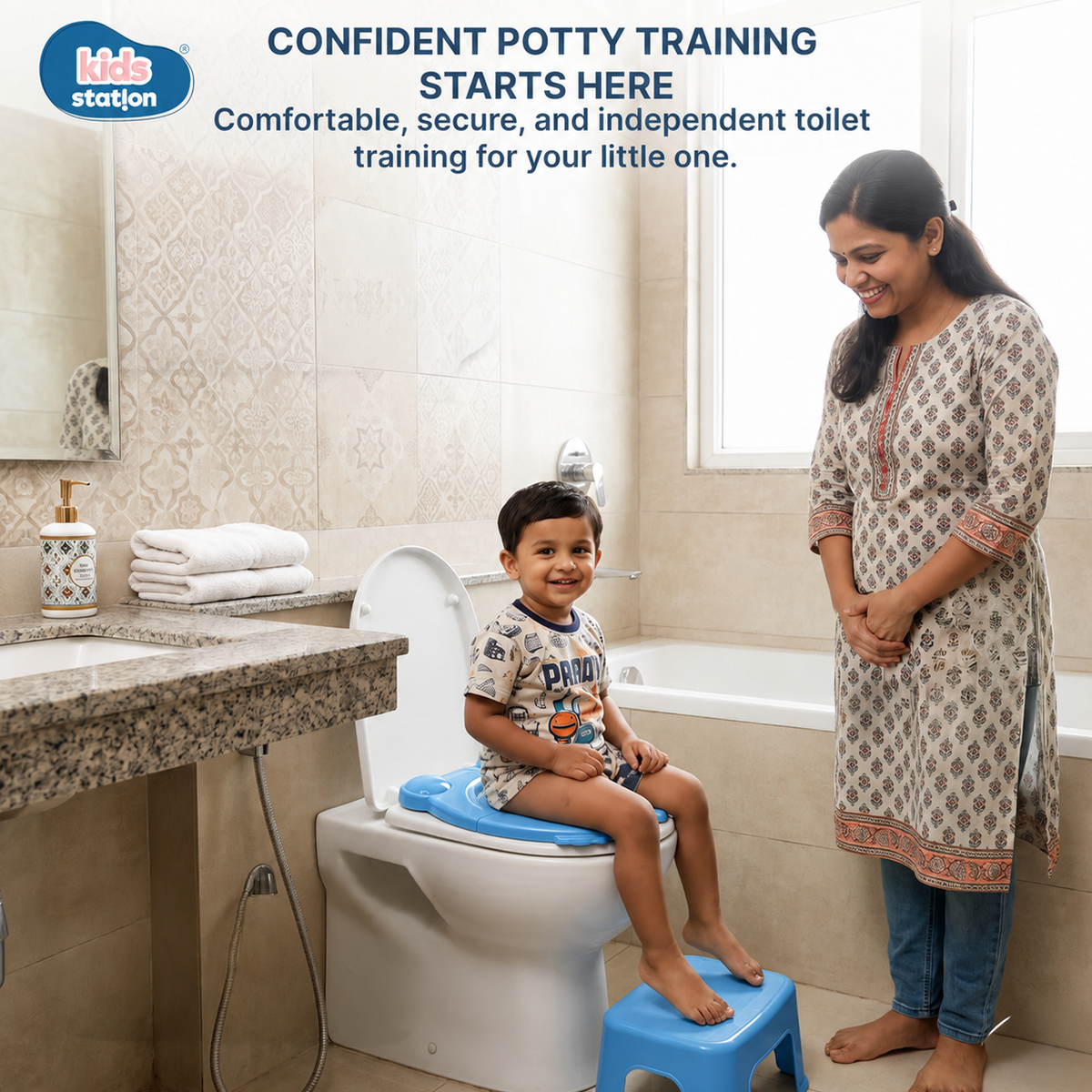 Foldable Frog-Shaped Potty Seat for Babies