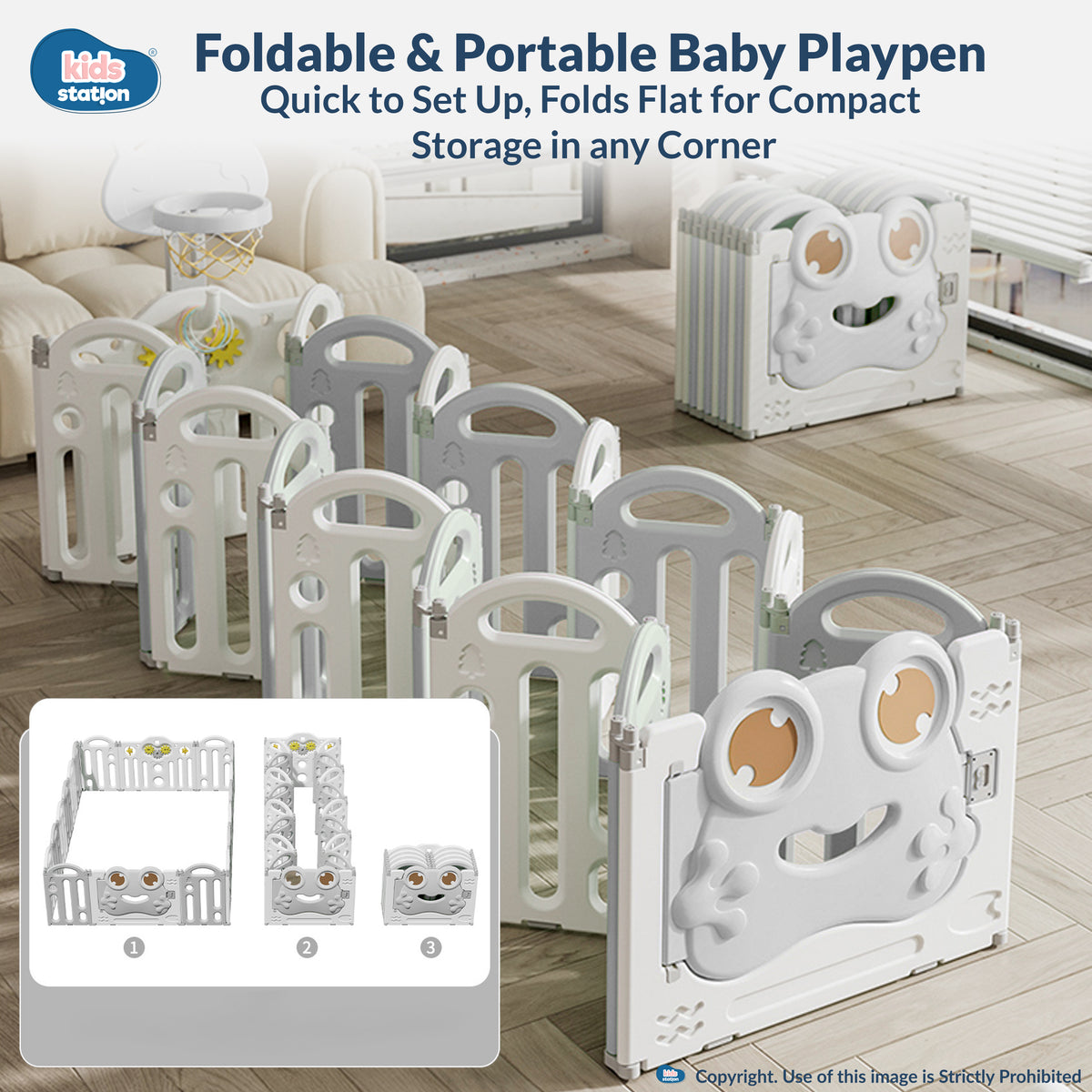 Frog Baby Playard – Safe Play Space