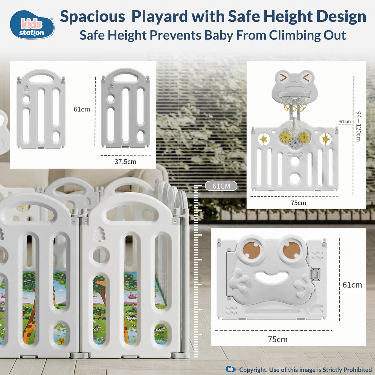 Frog Baby Playard – Safe Play Space